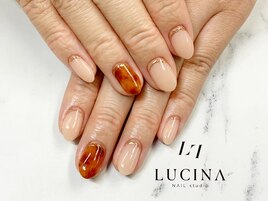 C-1118 ミラー×べっ甲ネイル