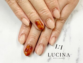 C-1118 ミラー×べっ甲ネイル