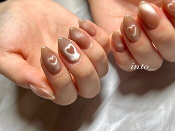 ネイルサロン イントゥ(into_)/ぷるマグ　マグハート　ピンク