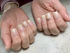 グラデーション×1本アート