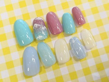 ネイルサロン ガーデン(Nail Salon Garden)の写真/可愛さ溢れるネイルで周りと差をつける☆【オフ込！爪に優しいパラorカルジェル使用/毎月変わる定額¥6500】