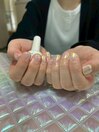 オーロラネイル/上品/キラキラ