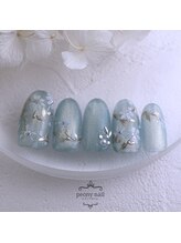 ピオニーネイル(peony nail)/ミントブロッサム