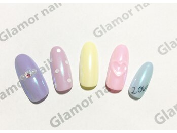 グラマーネイル(Glamor nail)/☆新作☆定額ネイルBクラス¥7800