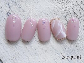 【HAND】大理石ネイル