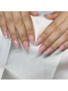 ララネイル(LALA nail)/ワンカラー+長さ出し10本