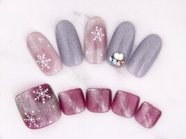 ハンド＆フットお揃いネイル