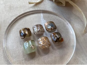 クレセント アイアンドネイル 今泉店(Crescent)/親指フットネイル/アートコース