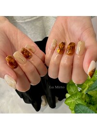ニュアンスネイル／べっ甲ネイル