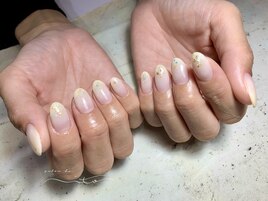 グラデーション×ラメ