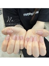 ネオン(Ne.)/glass french nail