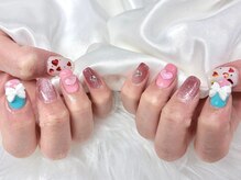 ネイルネージュ 錦糸町(Nail Neige)/持ち込み/バレンタイン/ハート