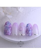 ピオニーネイル(peony nail)/雨色あじさい