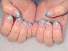 ネイルバイピヌ(nail by pinu)/マグネットグラデーション