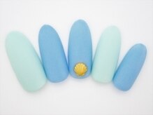 ワンネイル(ONE NAIL)/＃ワンカラー＃夏＃貝殻＃マット