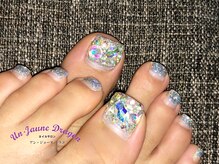 アン ジョーヌドラゴ/【フットネイル】キラキラネイル