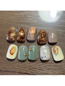 プリュネ(Prune)/ブラウン/インク/ぷくぷく