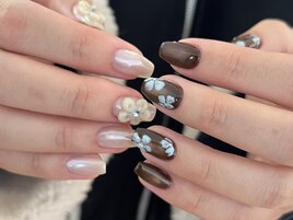 マグネット お花 くすみカラー