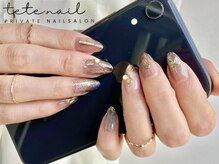 テテネイル(tete.nail)の雰囲気（人と差がつく大人ニュアンス系のデザイン！インク/ミラー/水彩）