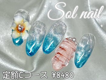 ソルネイル 池袋(Sol Nail)/定額マグネット水面ネイル