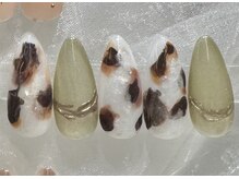 アリイネイルズ(ALII Nails)/秋ネイル白べっ甲