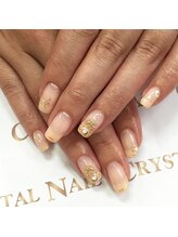 クリスタルネイル ゆめタウン博多店(CRYSTAL NAIL)/シンプルホイルネイル
