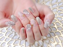 ラルネイル 大宮(Lull. nail)/＃ツイードネイル＃ガーリー