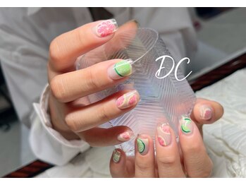 DCネイルサロン/クリアフレンチ+アート