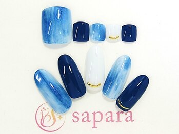 津田沼ネイルサロン サパラ(sapara)/ハンドフットセット定額¥11,499