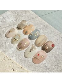 大人クリスマスネイル