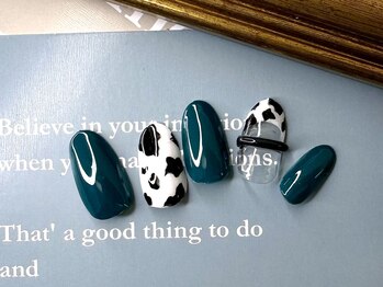 ビューティルーム ミセル(beautyroom miseru)/アニマル柄／牛柄／リングネイル
