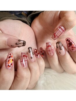 ネイルゼロワン 神戸(NAIL01)/バレンタインネイル
