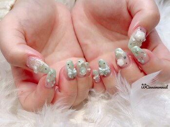 シナモンネイル(cinnamonnail)/リボンネイル