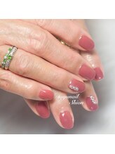 たゆ ネイル(たゆnail)/くすみピンクカラーネイル☆