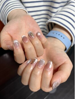 ネイルズビューティー(Nails Beauty)/微粒子マグネット×ニュアンス
