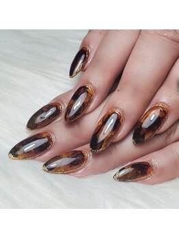 #べっこうネイル