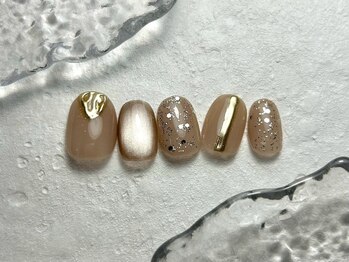 《パラジェル・フィルイン・マグネット》Nail Salon Raize都島駅前店【Hawaii館】/12月マンスリーデザイン【6000】