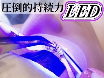 アリュール 倉敷(ALLURE)の写真/【低価格で可愛さ続くLEDマツエク♪】モチを重視するならLED☆2回目以降も割引特典で【初回と同一金額】