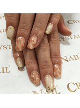 クリスタルネイル ゆめタウン博多店(CRYSTAL NAIL)/大人タイダイネイル