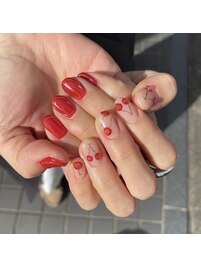 さくらんぼネイル