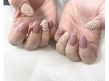 08ネイル(08 nail＆school)/ツイードネイル☆