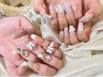 ルーシーズ アイラッシュアンドネイル 小倉店(Lucy's Eyelash&Nail)の写真/【自爪を削らないパラジェル無料！】キラキラ可愛い韓国デザインやニュアンスデザインが大人気◎