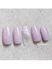 ニュアンスパープルネイル