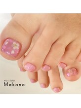 マカナ(Makana)/桜フットネイル