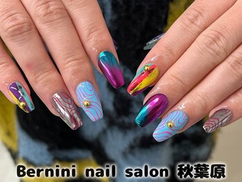 秋葉原ネイル/手描きネイル/銀座