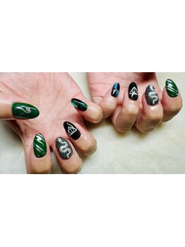 手描きアートが得意なサロン