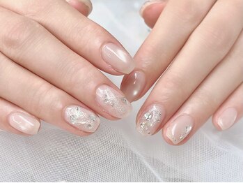 ラメニュアンスネイル