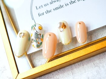 ナチュラボ ネイル(NATURA:BO NAIL)/ビジューネイル(ニュアンス)