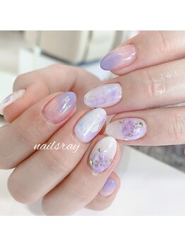 ネイルズレイ(Nails Ray)/アジサイネイル