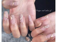 エフネイル(ef nail)/マット仕上げ×ミラーアート